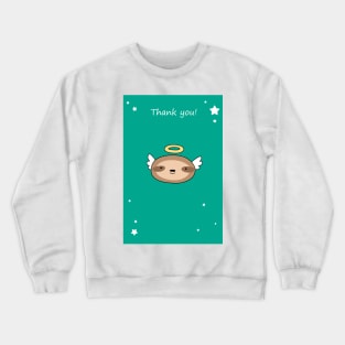 Thank You - Sloth Angel Face Crewneck Sweatshirt